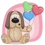 Puppy with baloons N2