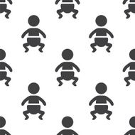 baby vector seamless pattern