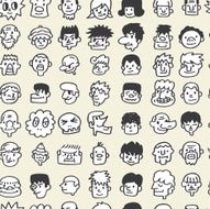 seamless cute cartoon pattern N2