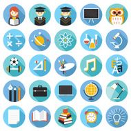 School Education Icons Set