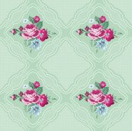 Vintage Floral Background - Seamless Flowers Tile Pattern N2