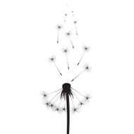 Black vector dandelions N9