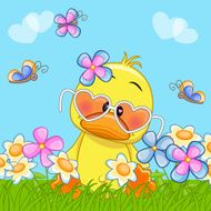 Duck With Flowers N6
