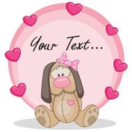 Dog with hearts N9