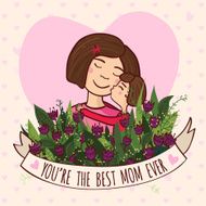 Greeting card for mom with love