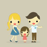 three member of family