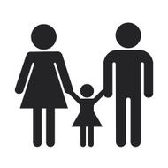 family icon over white background