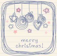 Sketchy Christmas greeting design