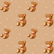 Seamless design with teddy bears