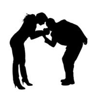 Vector silhouette of family N363