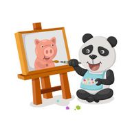 panda painting