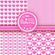 Vector vintage seamless patterns set N3