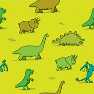 Dinosaurs background pattern