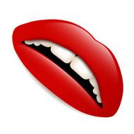 Sexy red lips
