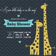 Baby boy shower card N100