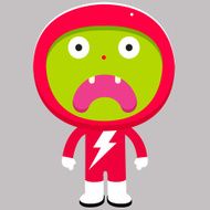 Aghast cosmic character
