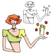 Fashion Woman Vector Illustration Series N10