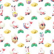 Seamless Petit Santa wallpaper