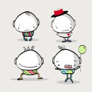 Cute emotional character