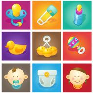 Baby icon collection