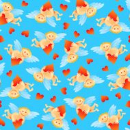 Seamless Angels pattern