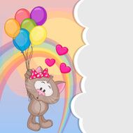 Cat With Balloons N2