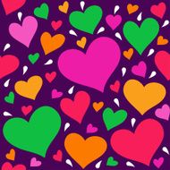 Seamless pattern with hearts N4