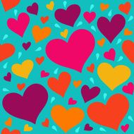 Seamless pattern with hearts N5