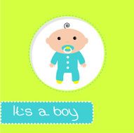 Baby shower card It&#039;s a boy