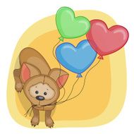 Puppy with baloons N3