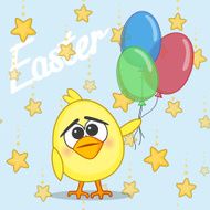 Chicken with balloons N2