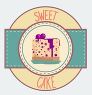Vintage cupcake poster design N6