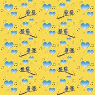 Retro cat kids pattern wallpaper background