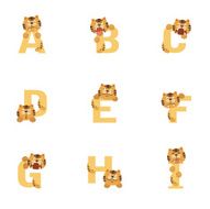 Alphabet A-I Tiger