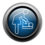 Icon Button Pictogram &quot;Baby Change&quot; N35