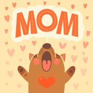 Greeting card for mom with cute puppy N2