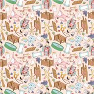 seamless baby thing pattern