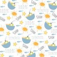 seamless boat pattern N2