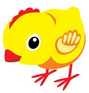 cartoon little chicken