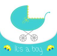 Baby boy shower card N102