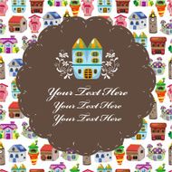 cartoon house card N3
