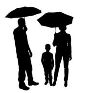 Vector silhouette of family N368