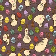 doodle Easter pattern N2