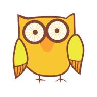 Cute owl Vector bird