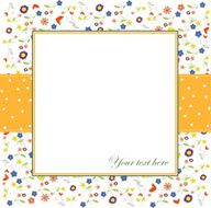 invitation with flowers and white background N6