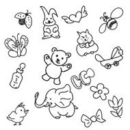 Set of Kid&#039;s Doodles