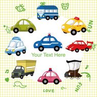 cartoon car card N14