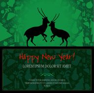 Happy New Year vector card or background N15