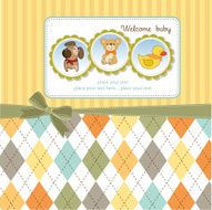 New baby announcement card N48