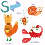 Very cute alphabet S letter